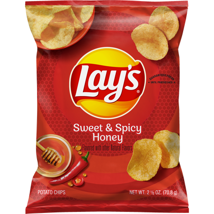 Lay's Potato Chips Sweet & Spicy Honey 2 1/2 Oz