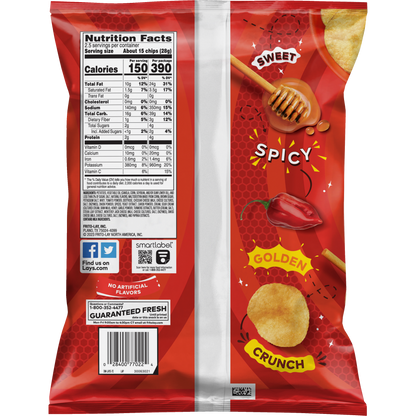 Lay's Potato Chips Sweet & Spicy Honey 2 1/2 Oz