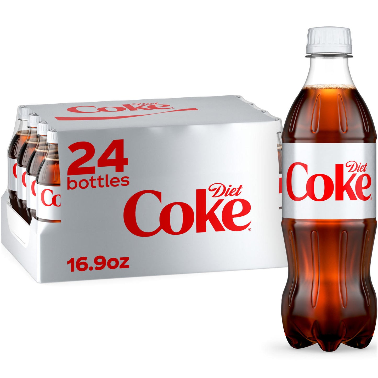 Diet Coke Bottles, 16.9 fl oz, 6 Pack