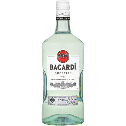 Bacardi Superior White Rum, 1.75 L, PET Bottle
