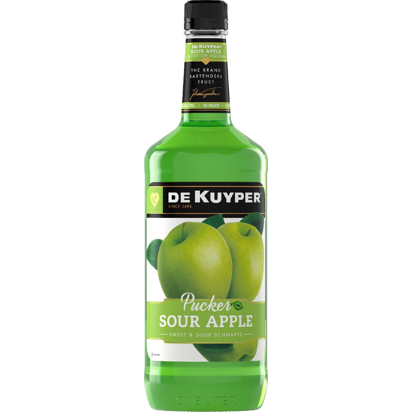 DeKuyper Sour Apple Pucker Liqueur, 1L