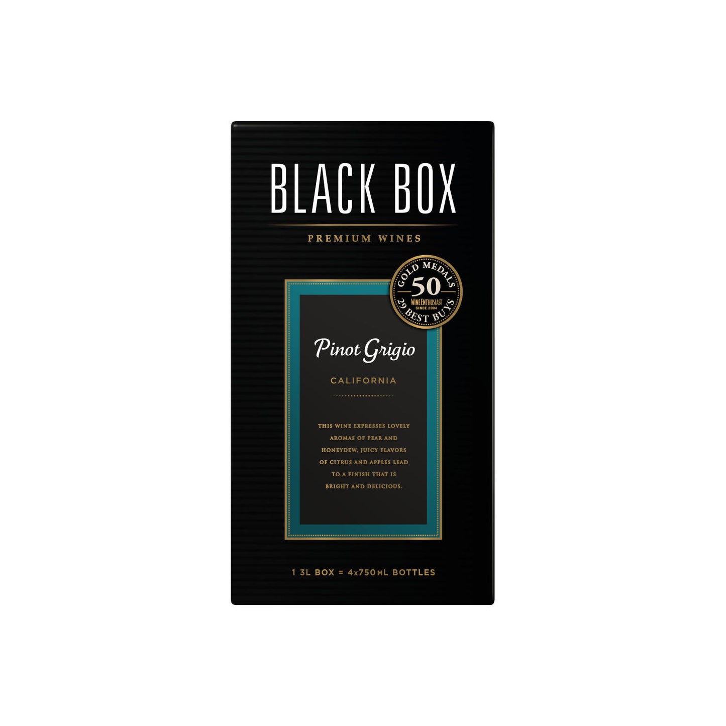 Black Box Pinot Grigio, White Wine, 3 L Box