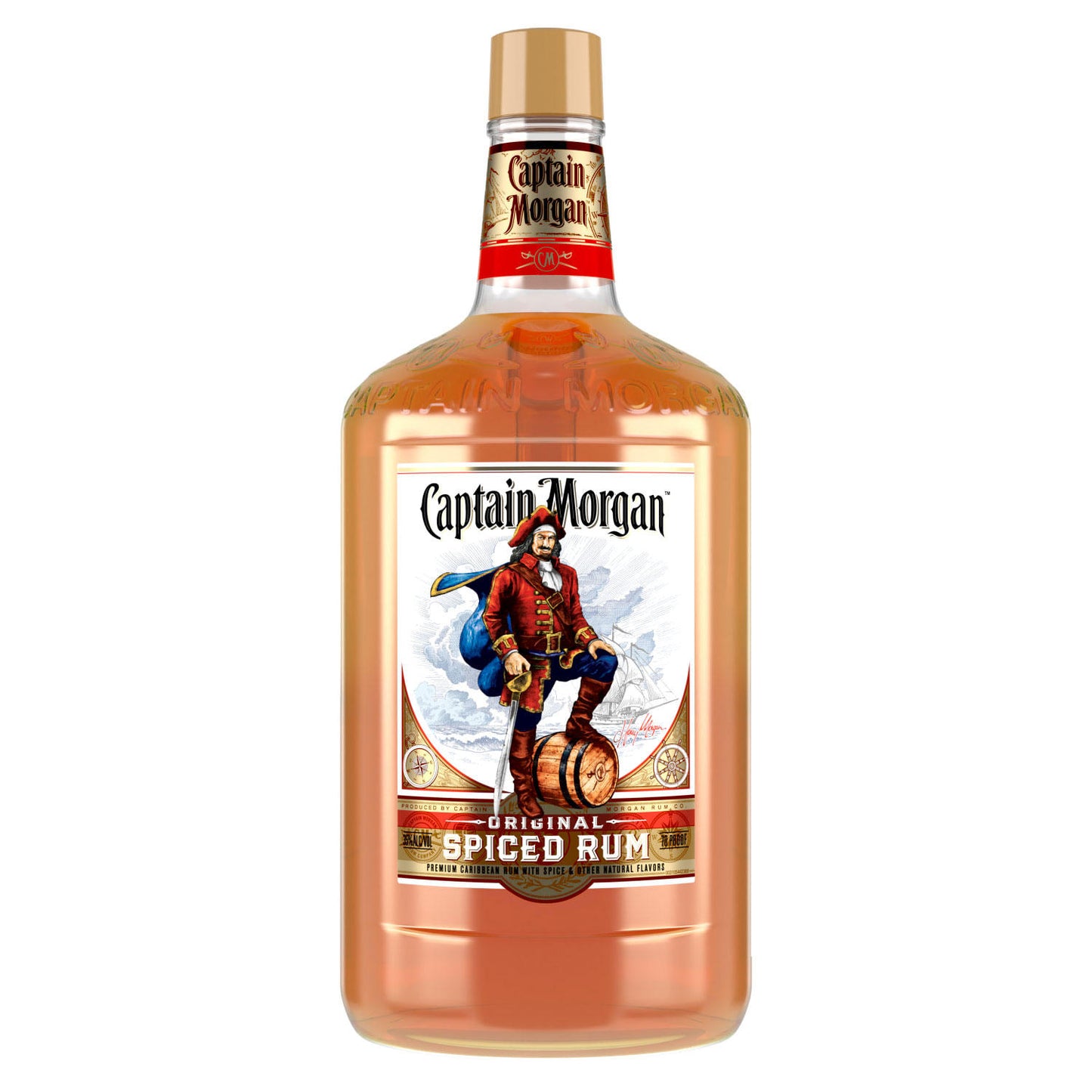 Captain Morgan Original Spiced Rum, 1.75 L (70 Proof)