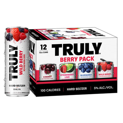 Truly Hard Seltzer Berry Mix Pack - 12pk/12 fl oz Slim Cans