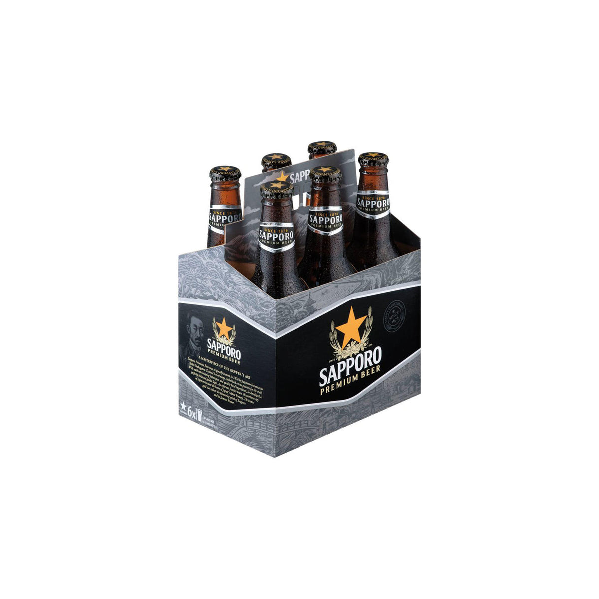 Sapporo 6 Pack Bottles