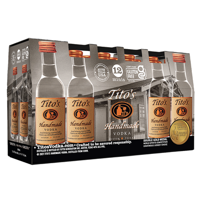 Tito's Handmade Vodka 12 Pack 50ml