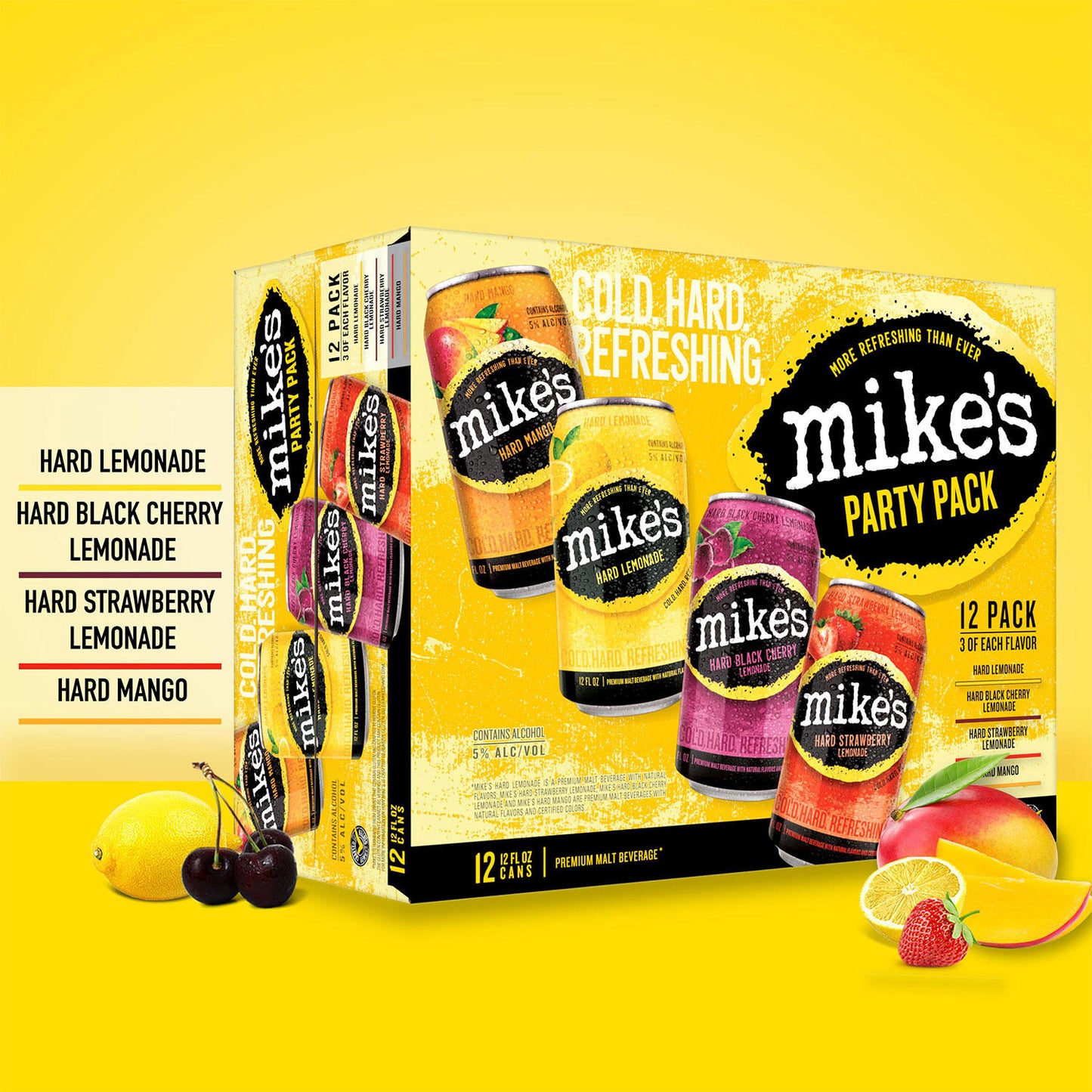 Mike's Hard Lemonade Variety Party Pack - 12pk/12 fl oz Bottles