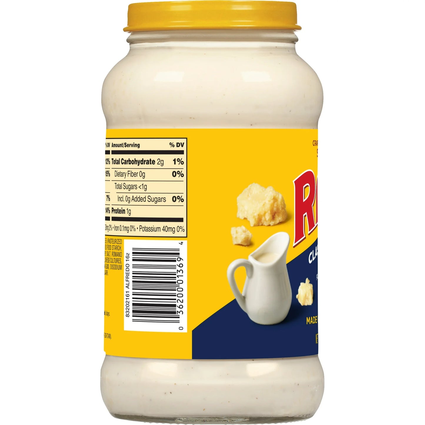 Ragu Classic Alfredo Pasta Sauce, Made with Real Cheese, 16 oz