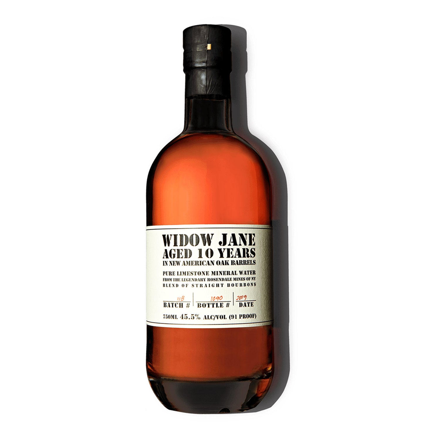Widow Jane 10yr Bourbon Whiskey - 750ml Bottle