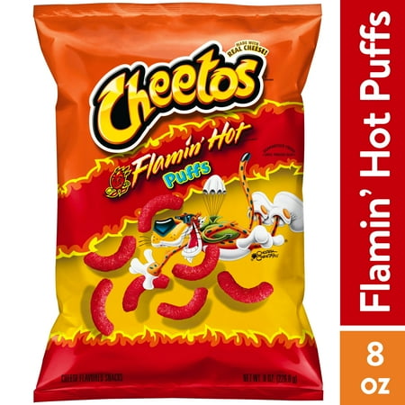 Cheetos Flamin' Hot Puffs Flavored Snacks - 8oz