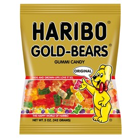 HARIBO, GOLD-BEARS, GUMMI CANDY, ORIGINAL