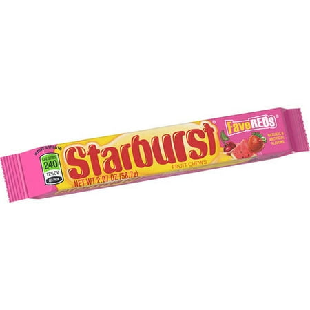 STARBURST FaveREDs Fruit Chews Candy Single Pack, 2.07 ounce (B01DF0LAYQ)