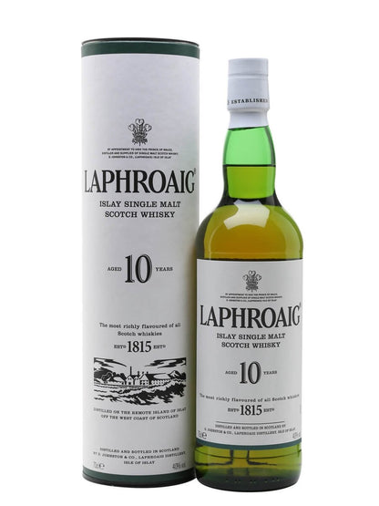Laphroaig 10 Year Islay Single Malt Scotch Whisky, 750 mL