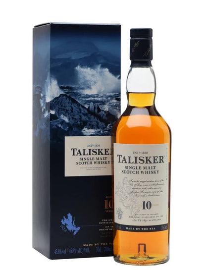 Talisker 10 Year Old Single Malt Scotch Whisky, 750 mL (91.6 Proof)