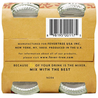 Fever-Tree Premium Indian Tonic Water Bottles - 4pk/200ml