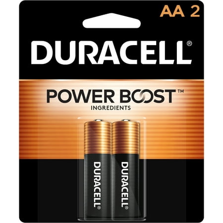 Duracell Coppertop AA Alkaline Batteries 1.5 Volt 2 Each