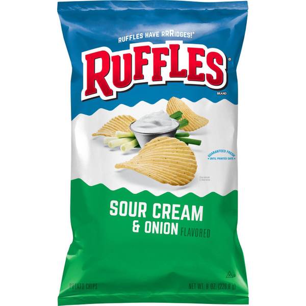Ruffles Sour Cream & Onion Chips - 8oz