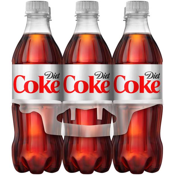 Diet Coke Bottles, 16.9 fl oz, 6 Pack