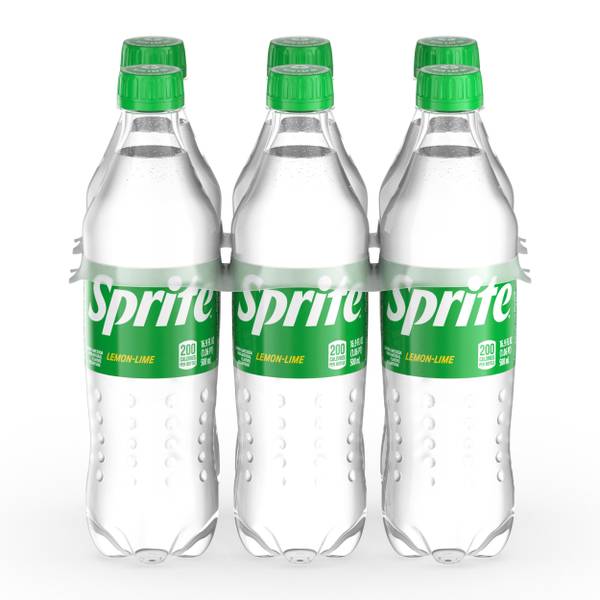 Sprite Lemon Lime Soda Soft Drinks, 16.9 fl oz, 6 Pack
