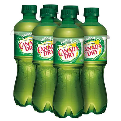 Canada Dry Caffeine Free Ginger Ale Soda Pop  16.9 fl oz  6 Pack Bottles