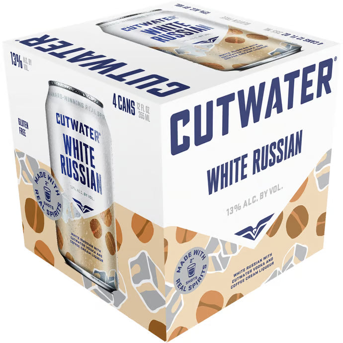 Cutwater Spirits White Russian 4 Pack Cans | 4 pack of 12 oz Can