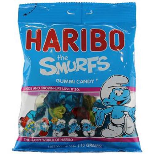 Haribo The Smurfs Gummi Candies  4 Oz.