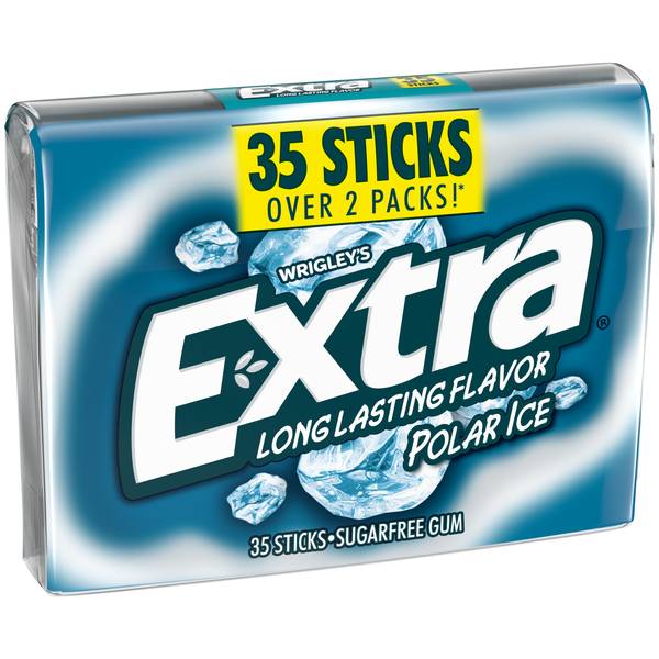 EXTRA LONG LASTING FLAVOR POLAR ICE SUGARFREE GUM