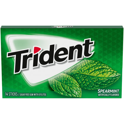 TRIDENT GUM SPEARMINT SUGAR FREE1X14 PC