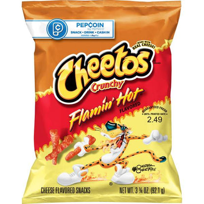 Cheetos Crunchy Flamin' Hot Cheese Flavored Snacks - 2.875oz