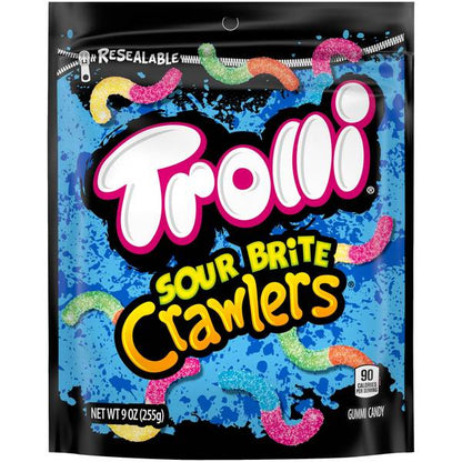 TROLLI, SOUR BRITE CRAWLERS MINIS GUMMI CANDY