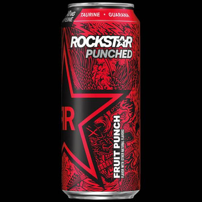 Rockstar Energy Drink Punched Fruit Punch  16 fl oz  1 Count Can