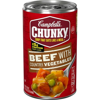 Campbell's Chunky Beef with Country Vegetables Soup - 18.8oz