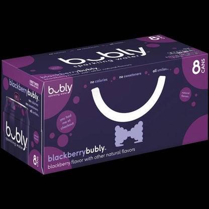 BLACKBERRY SPARKLING WATER, BLACKBERRYBUBLY
