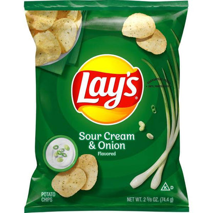 Lay's Potato Chips Sour Cream & Onion - 2.5 oz