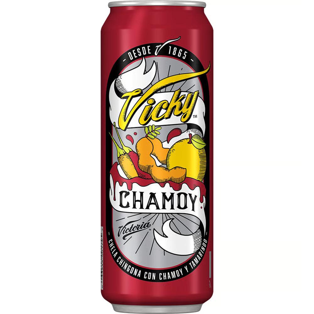 Victoria Vicky Chamoy Mexican Flavored Beer 3.5% ABV Can - 24 Fl. Oz.