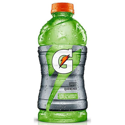 Gatorade Nuestro Lime Cucumber Thrist Quencher 28 Fluid Ounce Bottle.