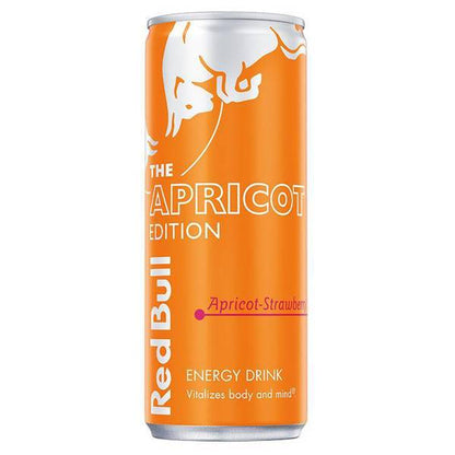 Red Bull Amber Edition Energy Drink  Strawberry Apricot  80mg Caffeine  8.4 fl oz Can