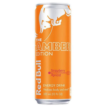 Red Bull Amber Edition Strawberry Apricot Energy Drink  12 fl oz Can