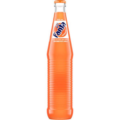 Fanta Orange Mexico Glass Bottle, 355 mL