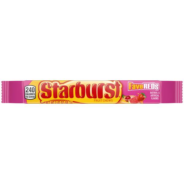 STARBURST FaveREDs Fruit Chews Candy Single Pack, 2.07 ounce (B01DF0LAYQ)