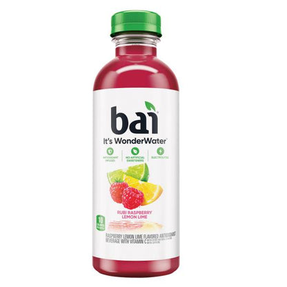Bai Raspberry Lemon Lime Antioxidant Infused Water Beverage  18 fl oz  Bottle