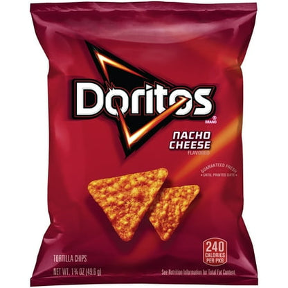 Doritos Nacho Cheese Tortilla Chips 1.75 Ounce Plastic Bag
