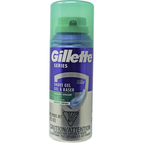 Gillette Series Soothing Shave Gel for men with Aloe Vera  2.5oz