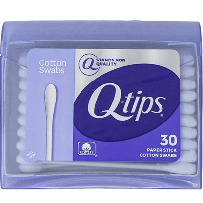 Q-tips Travel Size Cotton Swabs  Original  For Home  First Aid and Beauty  100% Cotton  30 Count