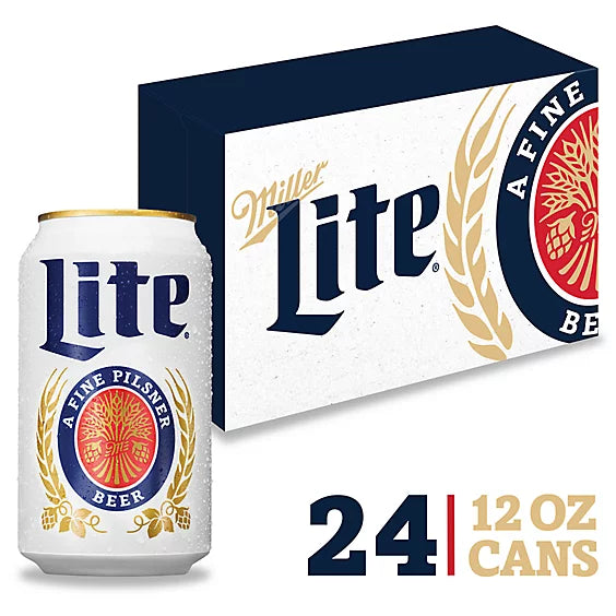 Miller Lite Beer American Style Light Lager 4.2% ABV Cans - 24-12 Fl. Oz.
