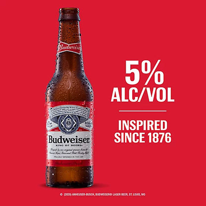 Budweiser American Lager Beer in Bottles - 12 - 12 Fl. Oz.