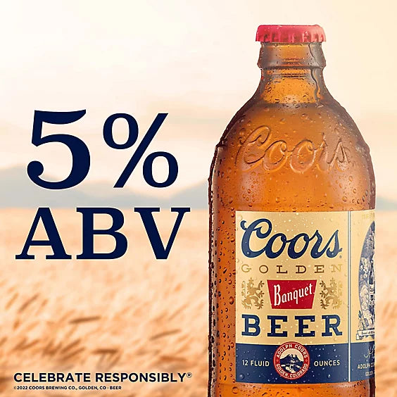 Coors Banquet American Style Lager Beer 5% ABV Cans - 12-12 Fl. Oz.