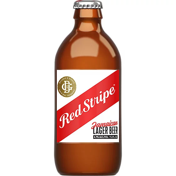 Red Stripe Lager Beer Bottles - 6-11.2 Fl. Oz.