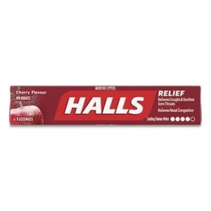 HALLS  Cherry Flavor Cough Drops  9 Drops