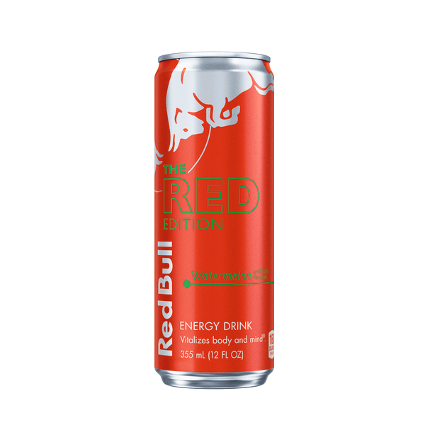 Red Bull Red Edition Energy Drink  Watermelon  114mg Caffeine  12 fl oz Can